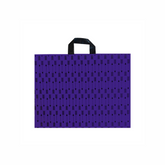60 Pack - Large 20x15" Purple Loop Handle Bags with Black Arrow Print (Thank You) - Infinite Pack